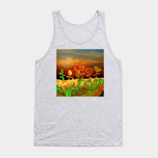 Fantastic Garden of Magic Tulips Tank Top